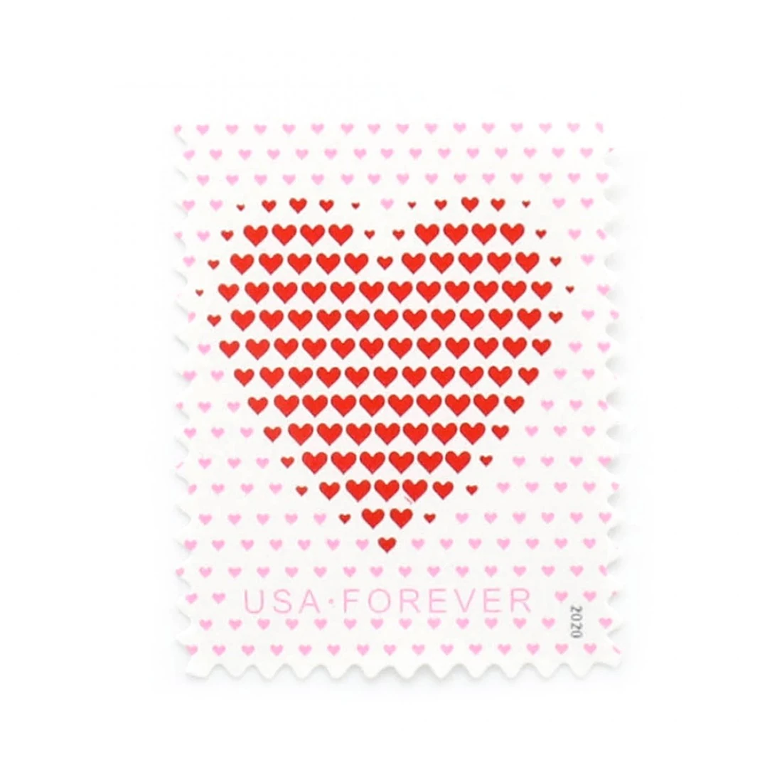 product_image_1767477503 2020 US Made of Hearts Forever First-Class Postage Stamps Wedding